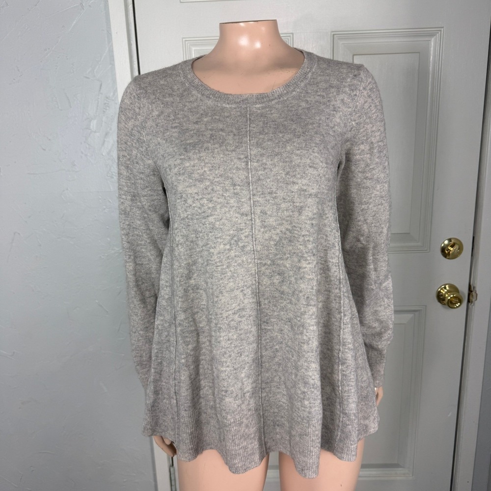 In Cashmere Women's Sweater M Crew neck Babydoll Long sleeve Knit P3-1